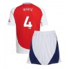 Arsenal Ben White #4 Heimtrikot 2024-25 Kurzarm (+ kurze hosen)